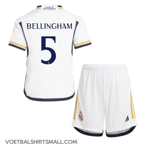Real Madrid Jude Bellingham #5 Babykleding Thuisshirt Kinderen 2023-24 Korte Mouwen (+ korte broeken)